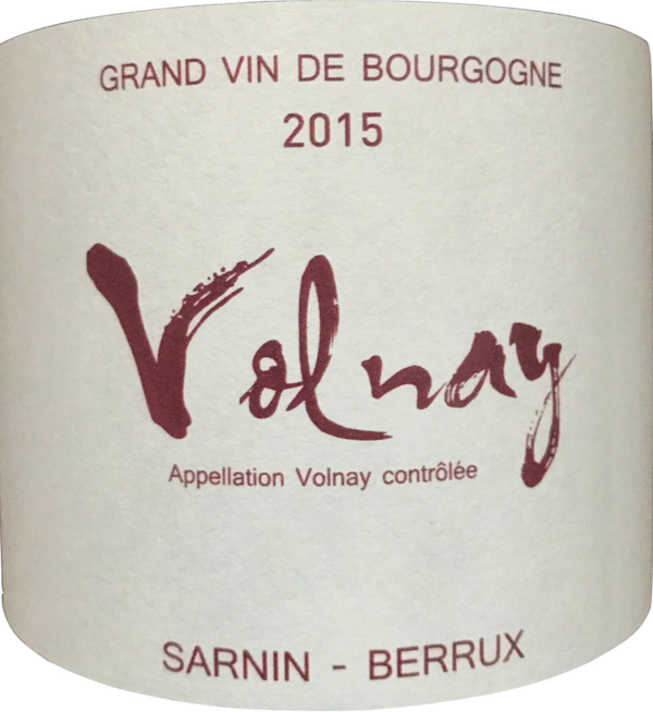 Sarnin Berrux Volnay Label