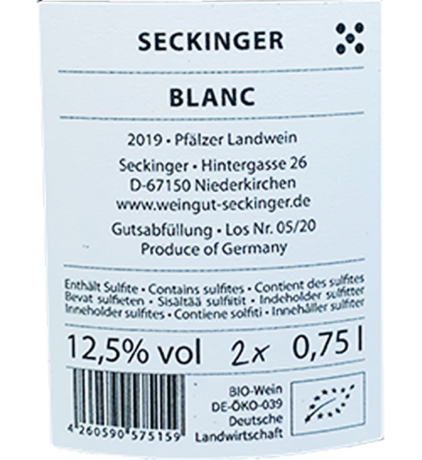 Seckinger Blanc Pure 2019