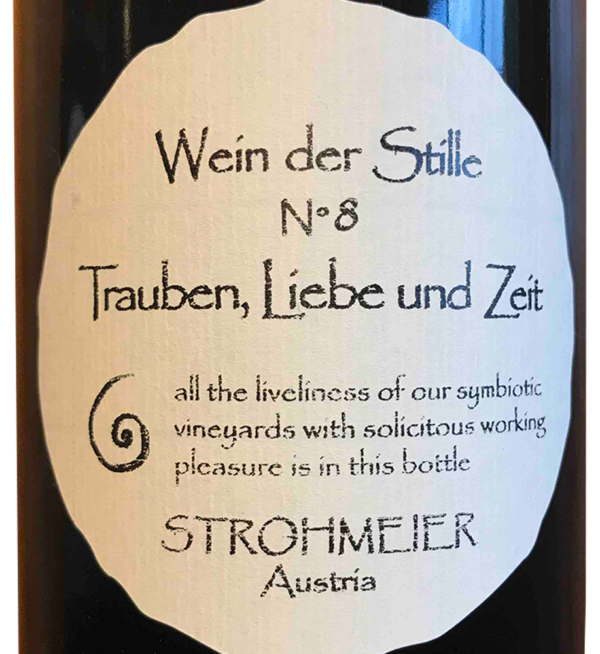 Strohmeier Wein der Stille No. 8 Label