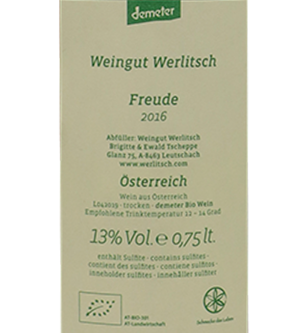 Weingut Werlitsch Freude 2016